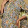 Gorgeous Big Flowers Printed Kurti with Pants & Dupatta Available in Grey, Peach - Image 3
