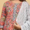 Gorgeous Big Flowers Printed Kurti with Pants & Dupatta Available in Grey, Peach - Image 9