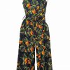 Leaf Print Jumpsuit