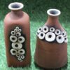 Mushroom Pots Handmade Terracotta Designer Vases - Set of 2 pieces - Image 2