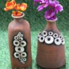Mushroom Pots Handmade Terracotta Designer Vases - Set of 2 pieces