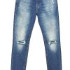 Distressed Acid Wash Jeans