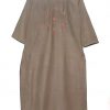 Beaded Kurta with Printed Pants