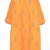 Block Print Kurta - Yellow