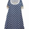 Laced & Printed Kurta Set