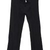 Black Side Overlaps Pants