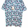 Floral Print Collared T-Shirt