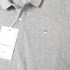 Solid Collared T-Shirt - Grey - Image 2