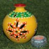 Yellow Terracotta Tea-Light Holder Pot with Diya