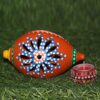 Orange Terracotta Tea-Light Holder Shankha with Diya