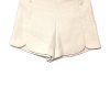 Solid Cream Shorts