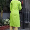 Green Gold Dot Kurti - Image 4