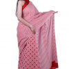 Printed Pure Cotton Saree with Blouse Piece- Formal & Party Wear - Image 5