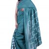 Printed Pure Cotton Saree with Blouse Piece- Formal & Party Wear - Image 5