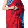 Printed Pure Cotton Saree with Blouse Piece- Formal & Party Wear - Image 4