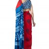 Printed Pure Cotton Saree with Blouse Piece- Formal & Party Wear - Image 3