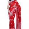 Printed Pure Cotton Saree with Blouse Piece- Formal & Party Wear - Image 4