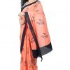 Printed Pure Cotton Saree with Blouse Piece- Formal & Party Wear - Image 5