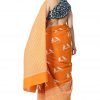 Printed Pure Cotton Saree with Blouse Piece- Formal & Party Wear - Image 4