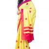 Printed Pure Cotton Saree with Blouse Piece- Formal & Party Wear - Image 5