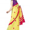Printed Pure Cotton Saree with Blouse Piece- Formal & Party Wear - Image 2