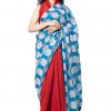 Printed Pure Cotton Saree with Blouse Piece- Formal & Party Wear