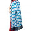 Printed Pure Cotton Saree with Blouse Piece- Formal & Party Wear - Image 5