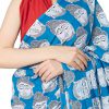 Printed Pure Cotton Saree with Blouse Piece- Formal & Party Wear - Image 4