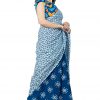 Printed Pure Cotton Saree with Blouse Piece- Formal & Party Wear - Image 4