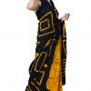 Printed Pure Cotton Saree with Blouse Piece- Formal & Party Wear - Image 2
