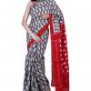 Printed Pure Cotton Saree with Blouse Piece- Formal & Party Wear - Image 5