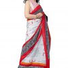 Printed Pure Cotton Saree with Blouse Piece- Formal & Party Wear - Image 2