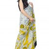 Printed Pure Cotton Saree with Blouse Piece- Formal & Party Wear - Image 3
