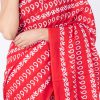 Printed Pure Cotton Saree with Blouse Piece- Formal & Party Wear - Image 6