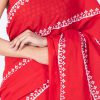 Printed Pure Cotton Saree with Blouse Piece- Formal & Party Wear - Image 6