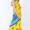 Printed Pure Cotton Saree with Blouse Piece- Formal & Party Wear - Image 2