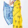 Printed Pure Cotton Saree with Blouse Piece- Formal & Party Wear - Image 3