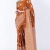 Printed Pure Cotton Saree with Blouse Piece- Formal & Party Wear - Image 5