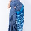 Printed Pure Cotton Saree with Blouse Piece- Formal & Party Wear - Image 5