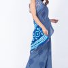 Printed Pure Cotton Saree with Blouse Piece- Formal & Party Wear - Image 2
