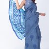 Printed Pure Cotton Saree with Blouse Piece- Formal & Party Wear - Image 3