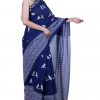 Printed Pure Cotton Saree with Blouse Piece- Formal & Party Wear - Image 5
