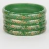 Green Printed Glass Kada
