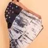 Black Pure Cotton Saree- Printed with Blouse Piece - Image 5