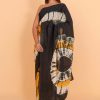 Tie & Dye Cotton Saree with Blouse Piece-Yellow - Image 3