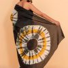 Tie & Dye Cotton Saree with Blouse Piece-Yellow - Image 5