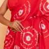 Glow in Orange Pure Cotton Saree with Blouse Piece - Image 7