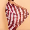 Brown Tie & Die Cotton Saree with Blouse Piece - Image 5