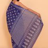 Elegant Purple Cotton Saree with Blouse Piece - Image 5