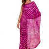 Hot Pink Cotton Saree with Blouse Piece